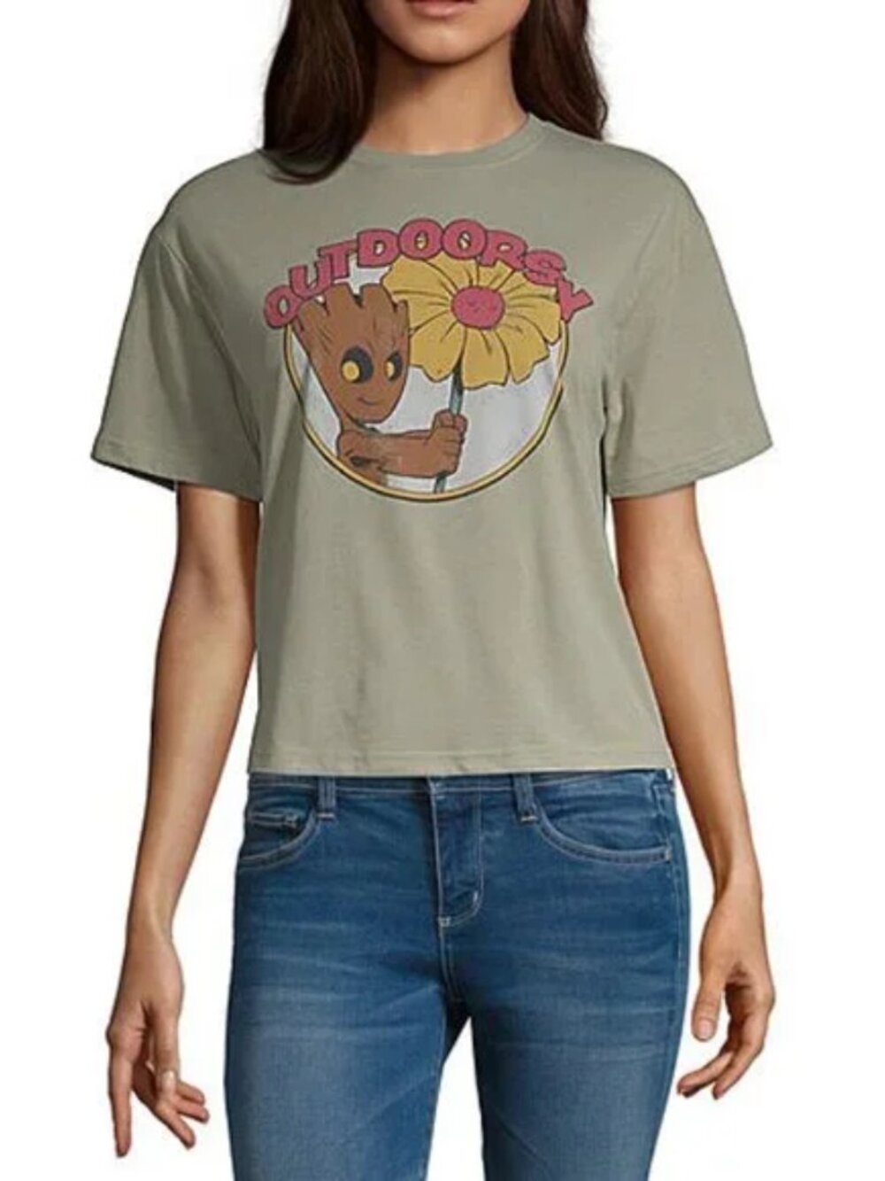 NWT Crew Neck Short Sleeve Groot Graphic T-Shirt